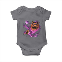 Princess Cat Howling To The Moon Vintage 90s Nature Baby Onesie