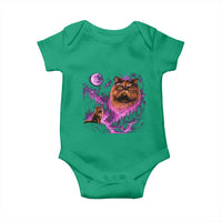 Princess Cat Howling To The Moon Vintage 90s Nature Baby Onesie