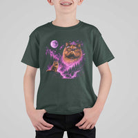 Princess Cat Howling To The Moon Vintage 90s Nature T Shirt For Kid