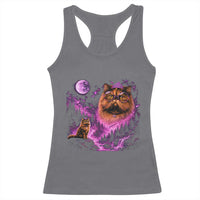 Princess Cat Howling To The Moon Vintage 90s Nature Racerback Tank Top