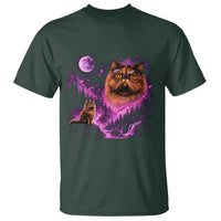 Princess Cat Howling To The Moon Vintage 90s Nature T Shirt