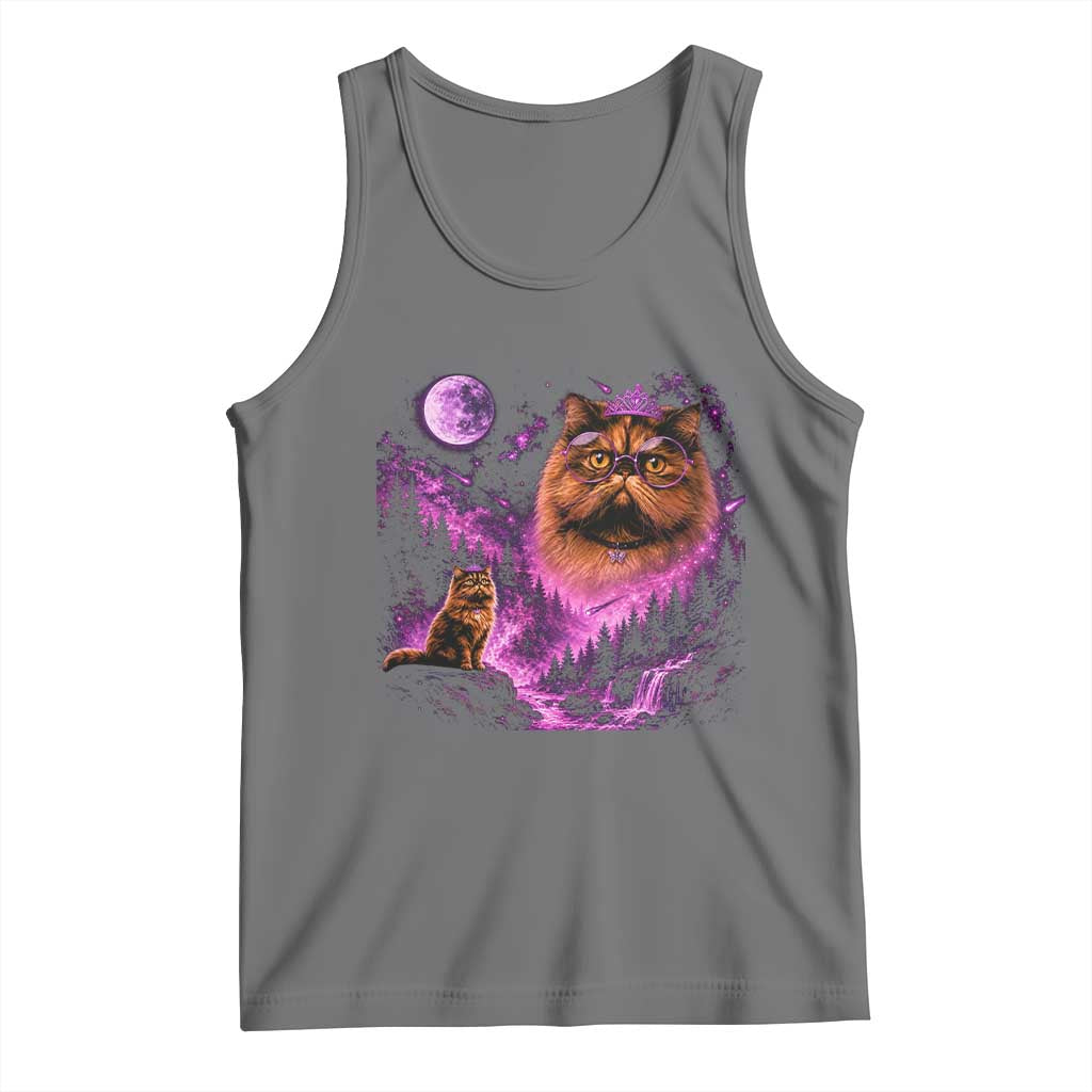 Princess Cat Howling To The Moon Vintage 90s Nature Tank Top