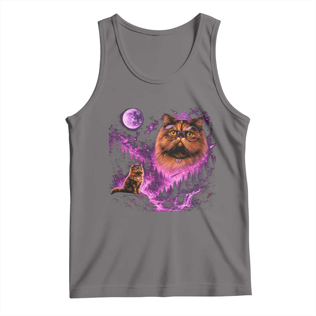 Princess Cat Howling To The Moon Vintage 90s Nature Tank Top