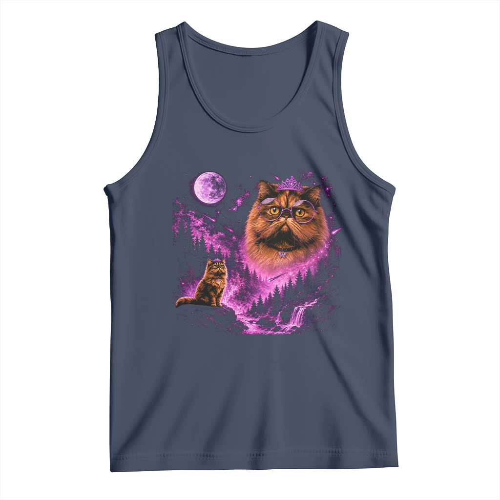 Princess Cat Howling To The Moon Vintage 90s Nature Tank Top