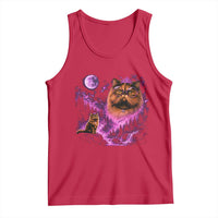 Princess Cat Howling To The Moon Vintage 90s Nature Tank Top
