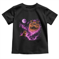 Princess Cat Howling To The Moon Vintage 90s Nature Toddler T Shirt