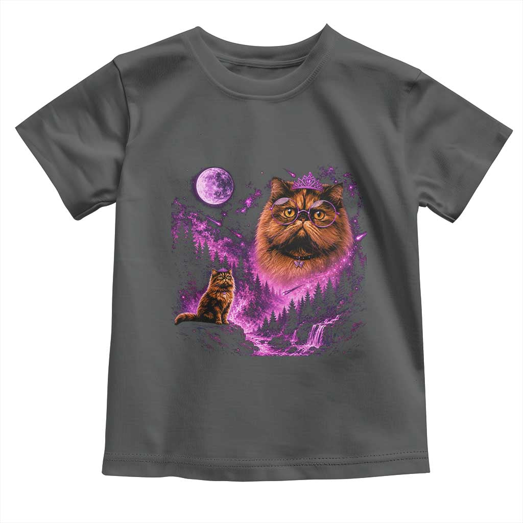 Princess Cat Howling To The Moon Vintage 90s Nature Toddler T Shirt
