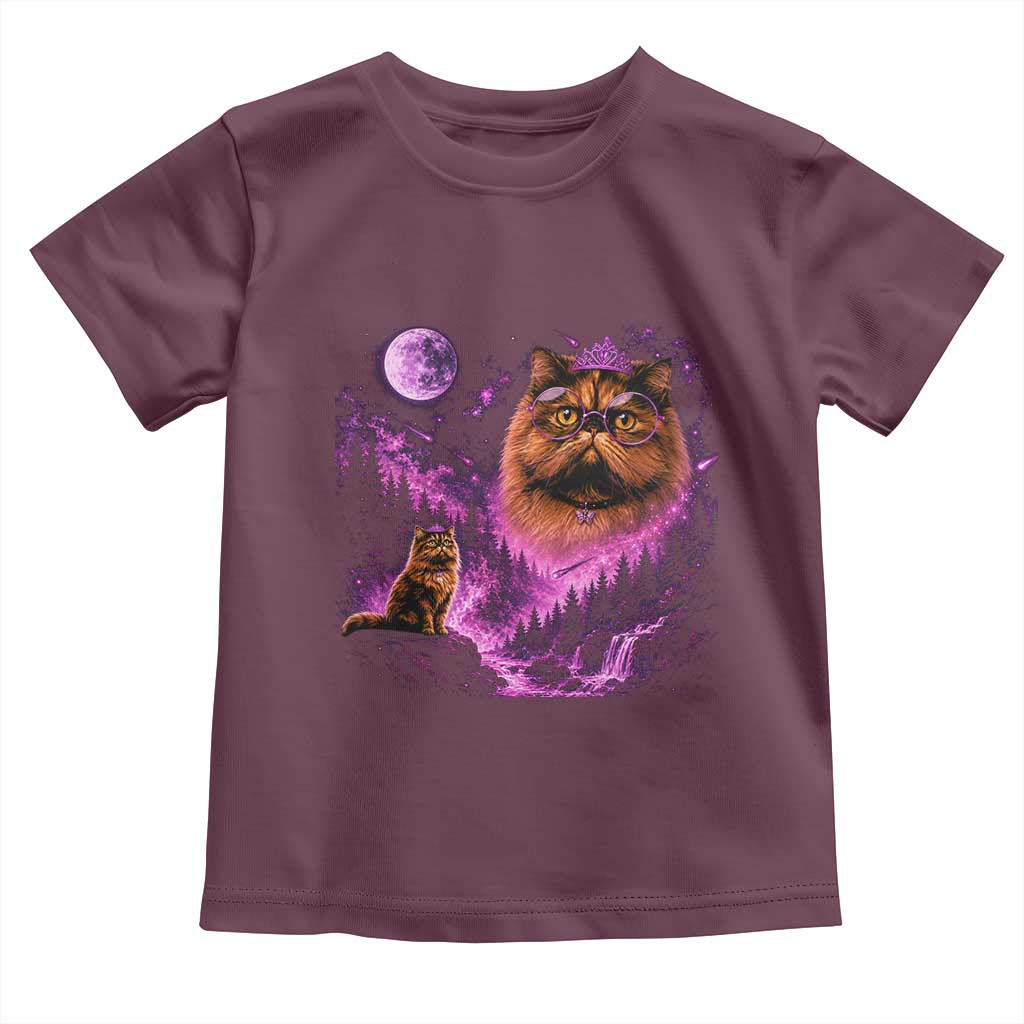 Princess Cat Howling To The Moon Vintage 90s Nature Toddler T Shirt
