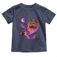 Princess Cat Howling To The Moon Vintage 90s Nature Toddler T Shirt