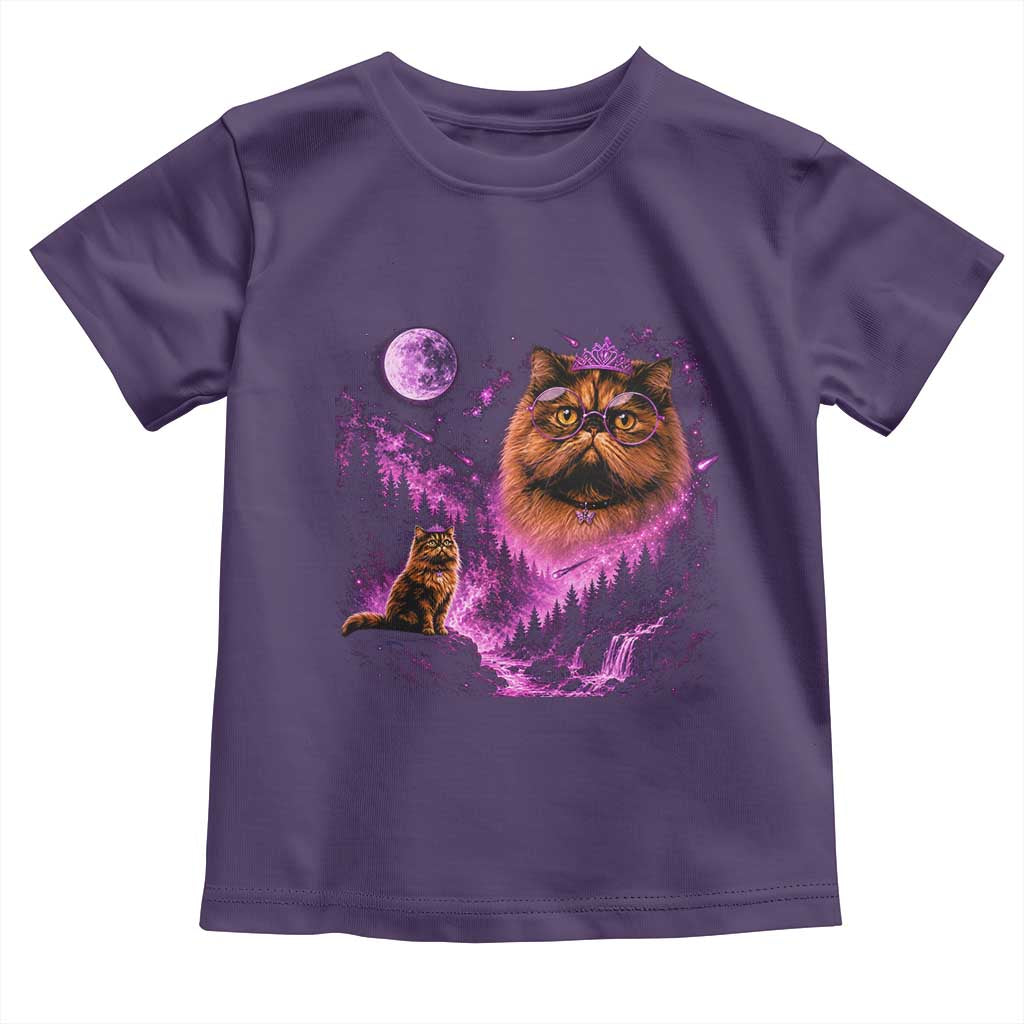 Princess Cat Howling To The Moon Vintage 90s Nature Toddler T Shirt