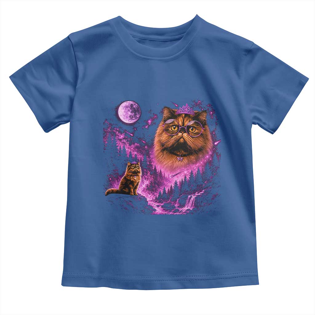 Princess Cat Howling To The Moon Vintage 90s Nature Toddler T Shirt
