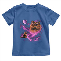 Princess Cat Howling To The Moon Vintage 90s Nature Toddler T Shirt