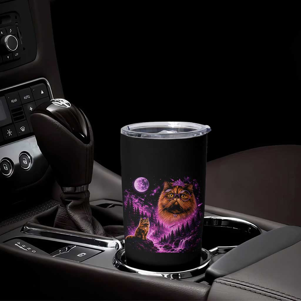 Princess Cat Howling To The Moon Vintage 90s Nature Tumbler Cup