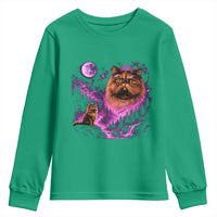 Princess Cat Howling To The Moon Vintage 90s Nature Youth Sweatshirt