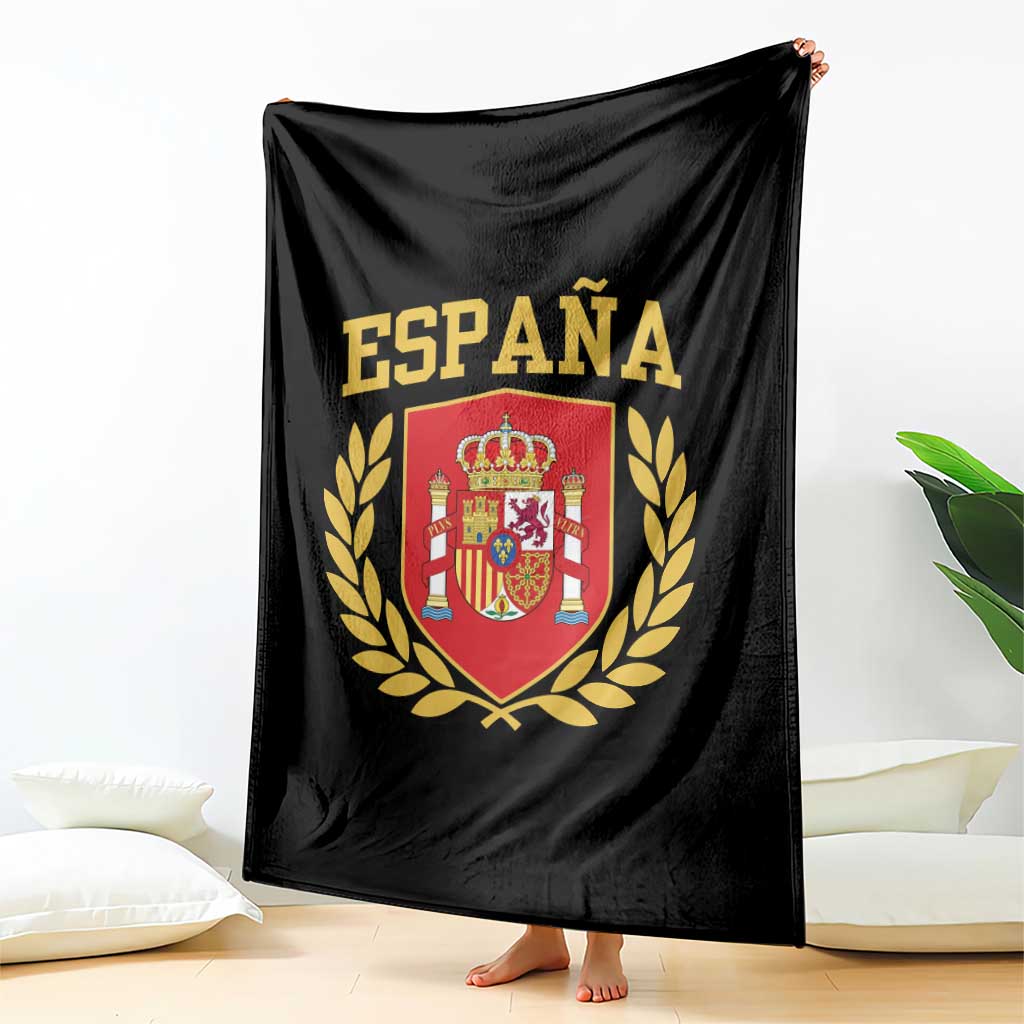 Espana Escudo Retro Spain Coat of Arms Español Throw Blanket