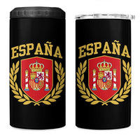 Espana Escudo Retro Spain Coat of Arms Español 4 in 1 Can Cooler Tumbler