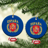 Espana Escudo Retro Spain Coat of Arms Español Ceramic Ornament