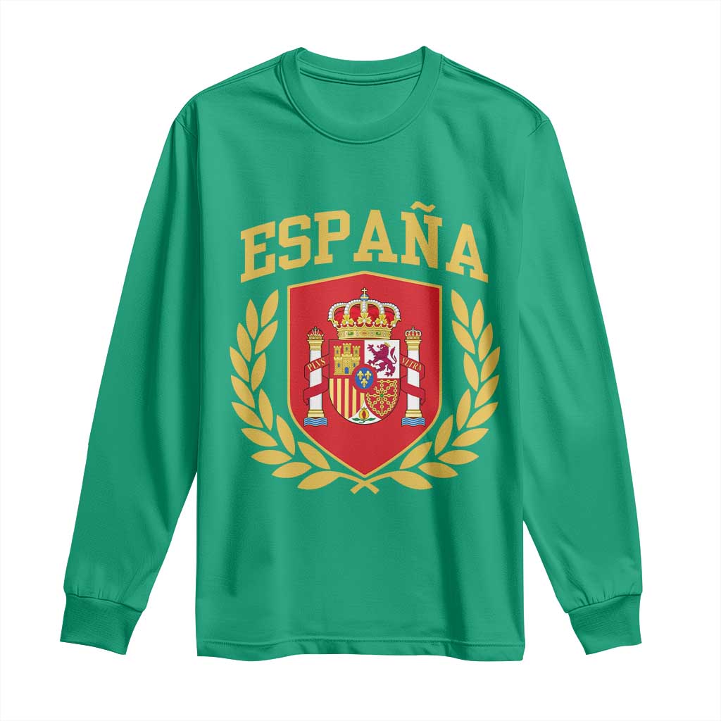 Espana Escudo Retro Spain Coat of Arms Español Long Sleeve Shirt