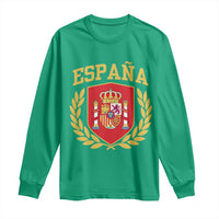Espana Escudo Retro Spain Coat of Arms Español Long Sleeve Shirt