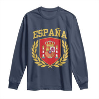 Espana Escudo Retro Spain Coat of Arms Español Long Sleeve Shirt