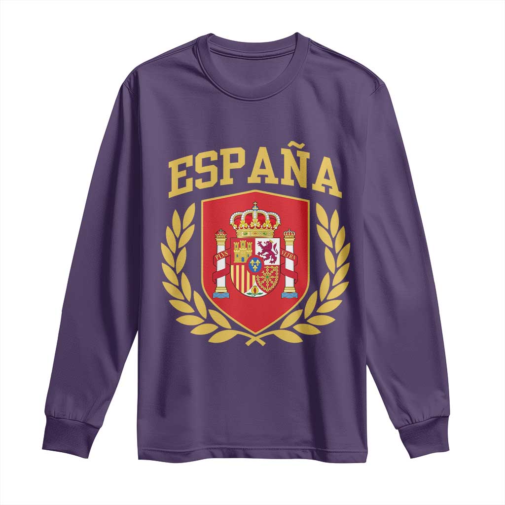 Espana Escudo Retro Spain Coat of Arms Español Long Sleeve Shirt