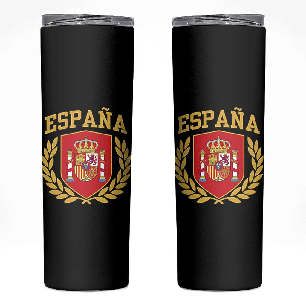 Espana Escudo Retro Spain Coat of Arms Español Skinny Tumbler