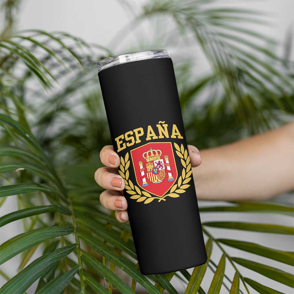 Espana Escudo Retro Spain Coat of Arms Español Skinny Tumbler