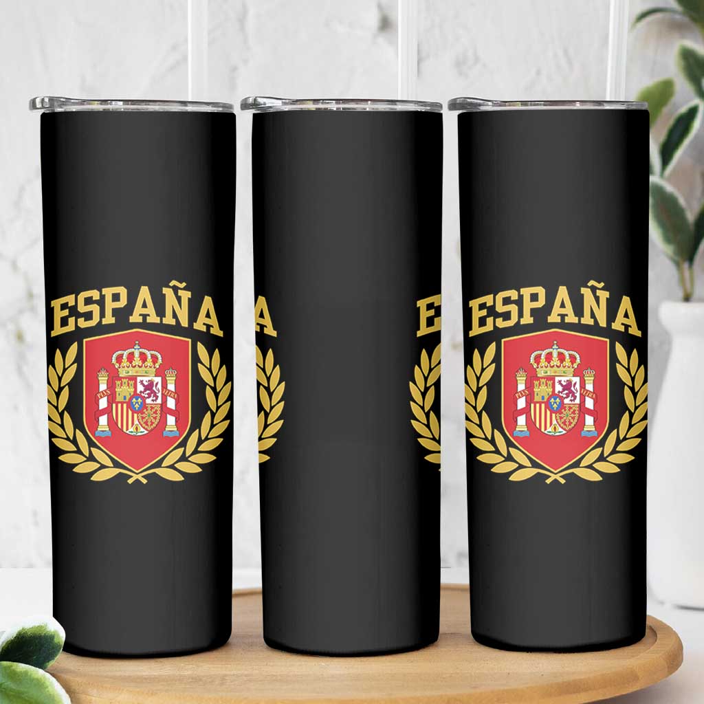 Espana Escudo Retro Spain Coat of Arms Español Skinny Tumbler