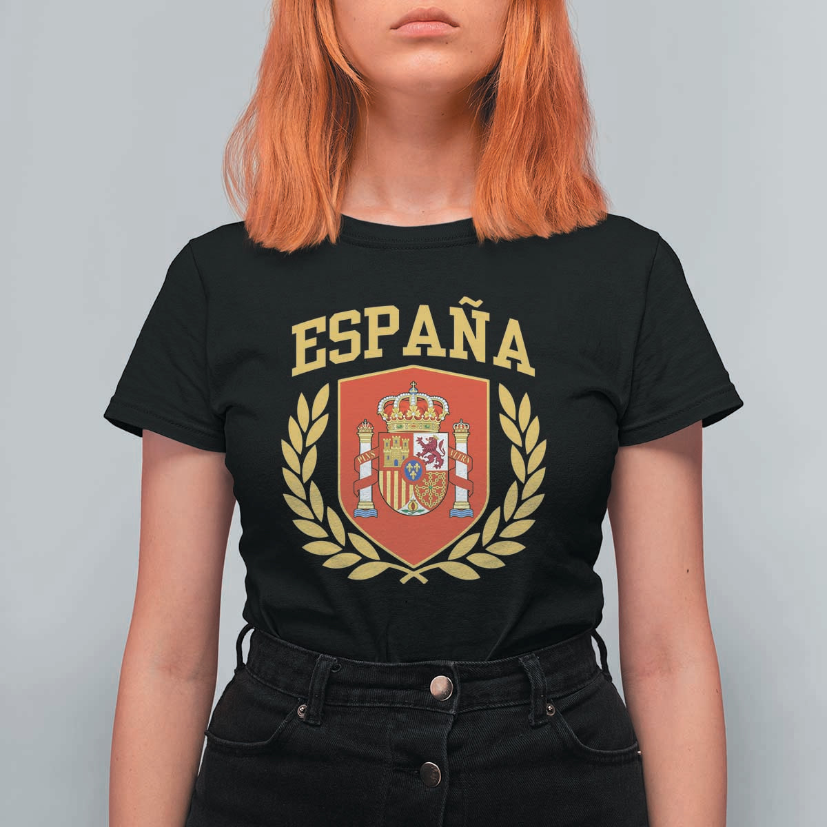 Espana Escudo Retro Spain Coat of Arms Español T Shirt For Women