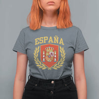 Espana Escudo Retro Spain Coat of Arms Español T Shirt For Women