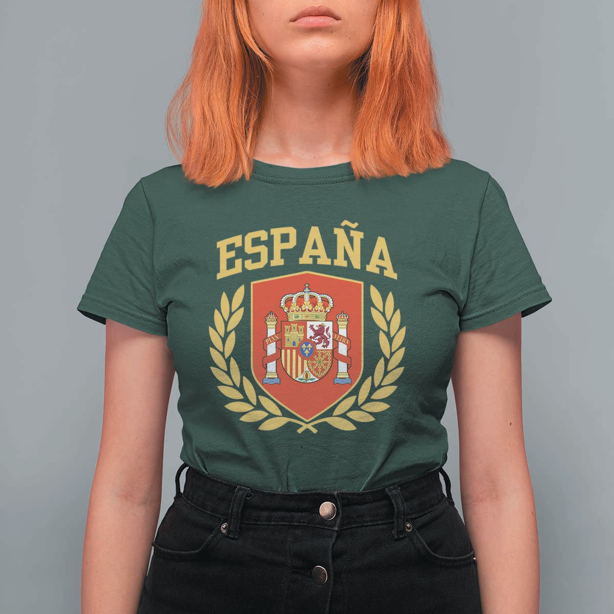 Espana Escudo Retro Spain Coat of Arms Español T Shirt For Women