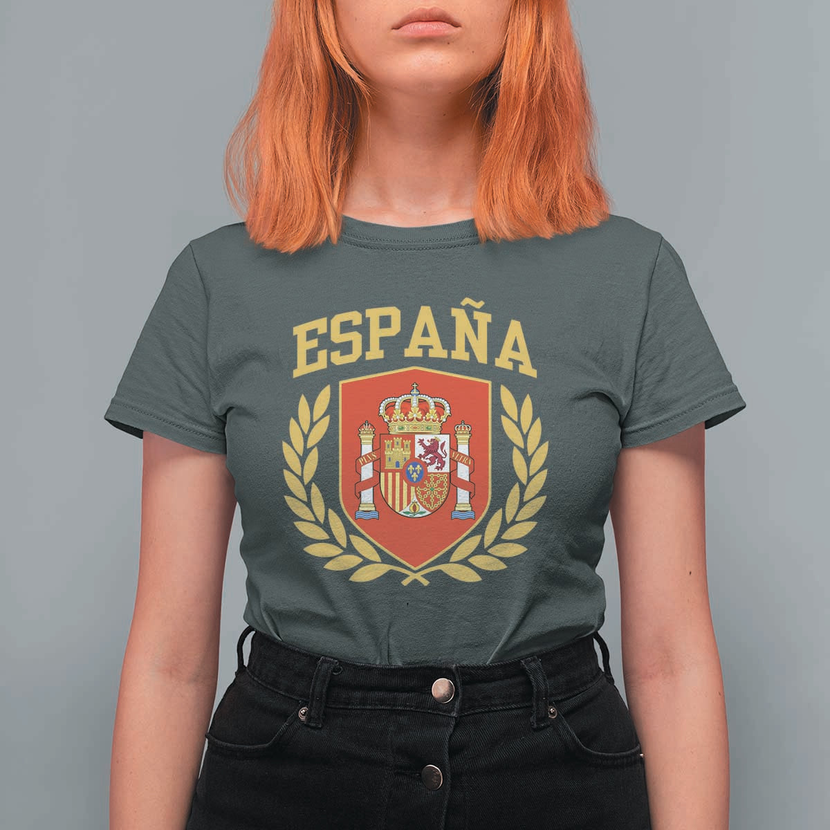 Espana Escudo Retro Spain Coat of Arms Español T Shirt For Women