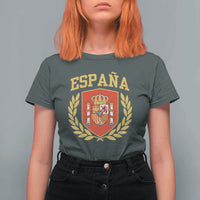 Espana Escudo Retro Spain Coat of Arms Español T Shirt For Women
