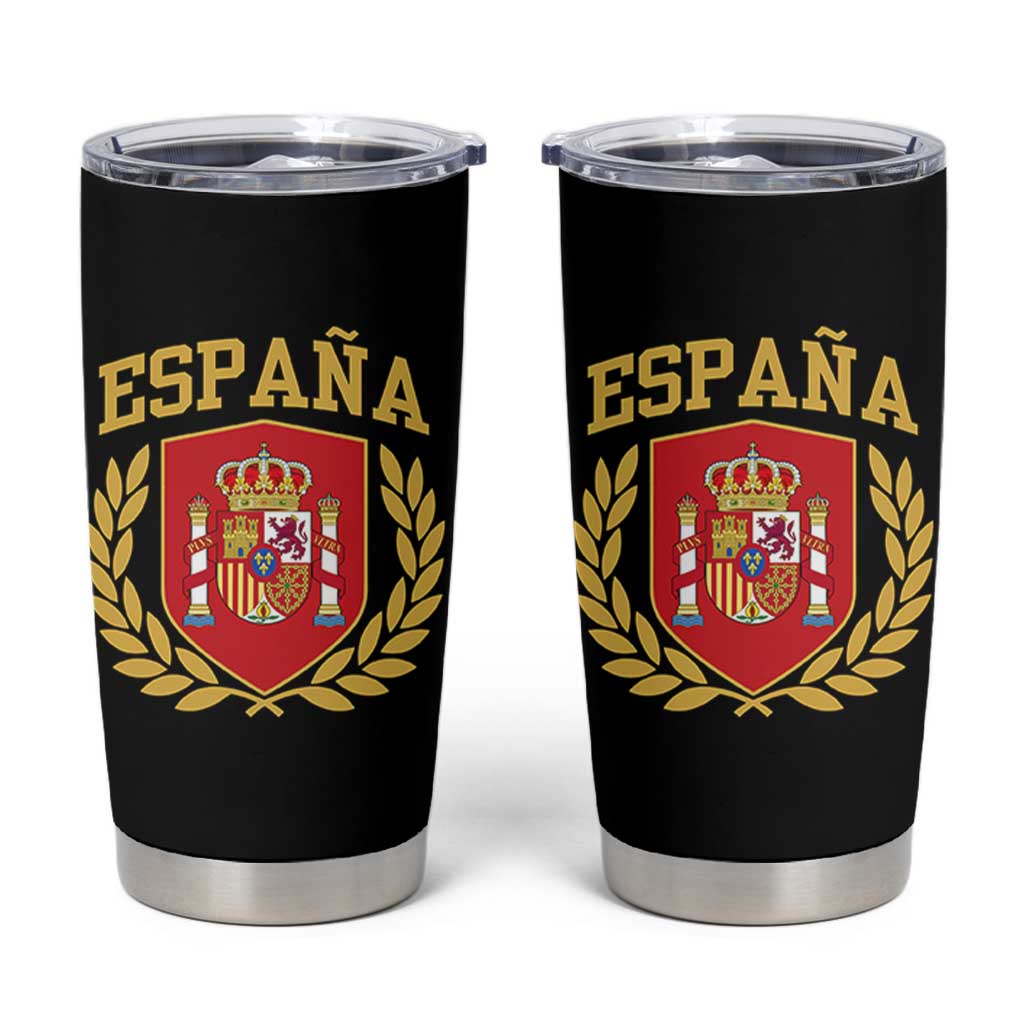 Espana Escudo Retro Spain Coat of Arms Español Tumbler Cup