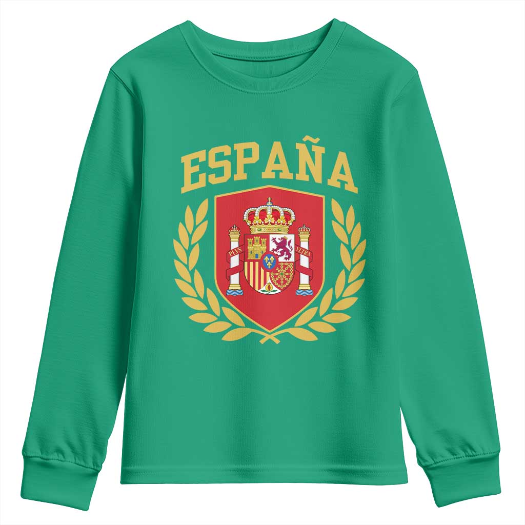 Espana Escudo Retro Spain Coat of Arms Español Youth Sweatshirt