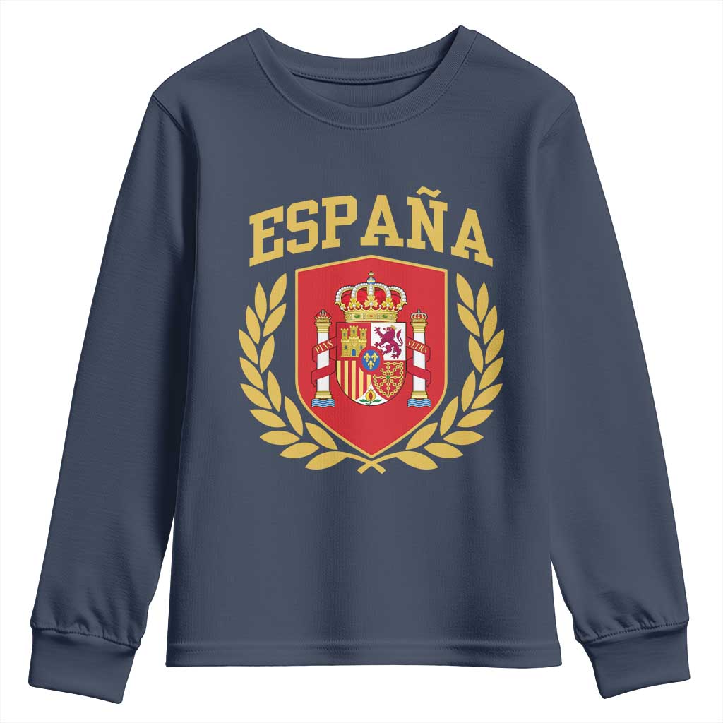 Espana Escudo Retro Spain Coat of Arms Español Youth Sweatshirt
