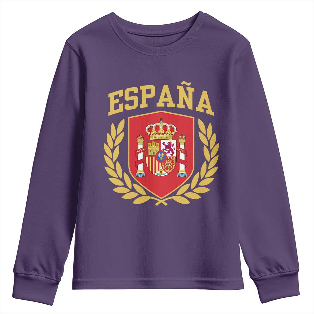 Espana Escudo Retro Spain Coat of Arms Español Youth Sweatshirt