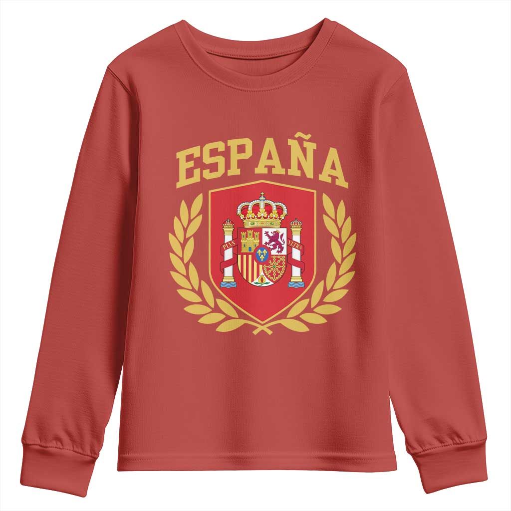 Espana Escudo Retro Spain Coat of Arms Español Youth Sweatshirt