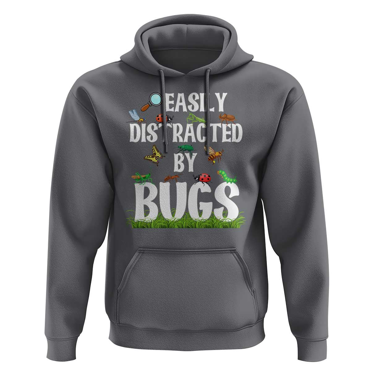 Funny Insects Hoodie Easily Distracted By Bugs Science School - Wonder Print Shop