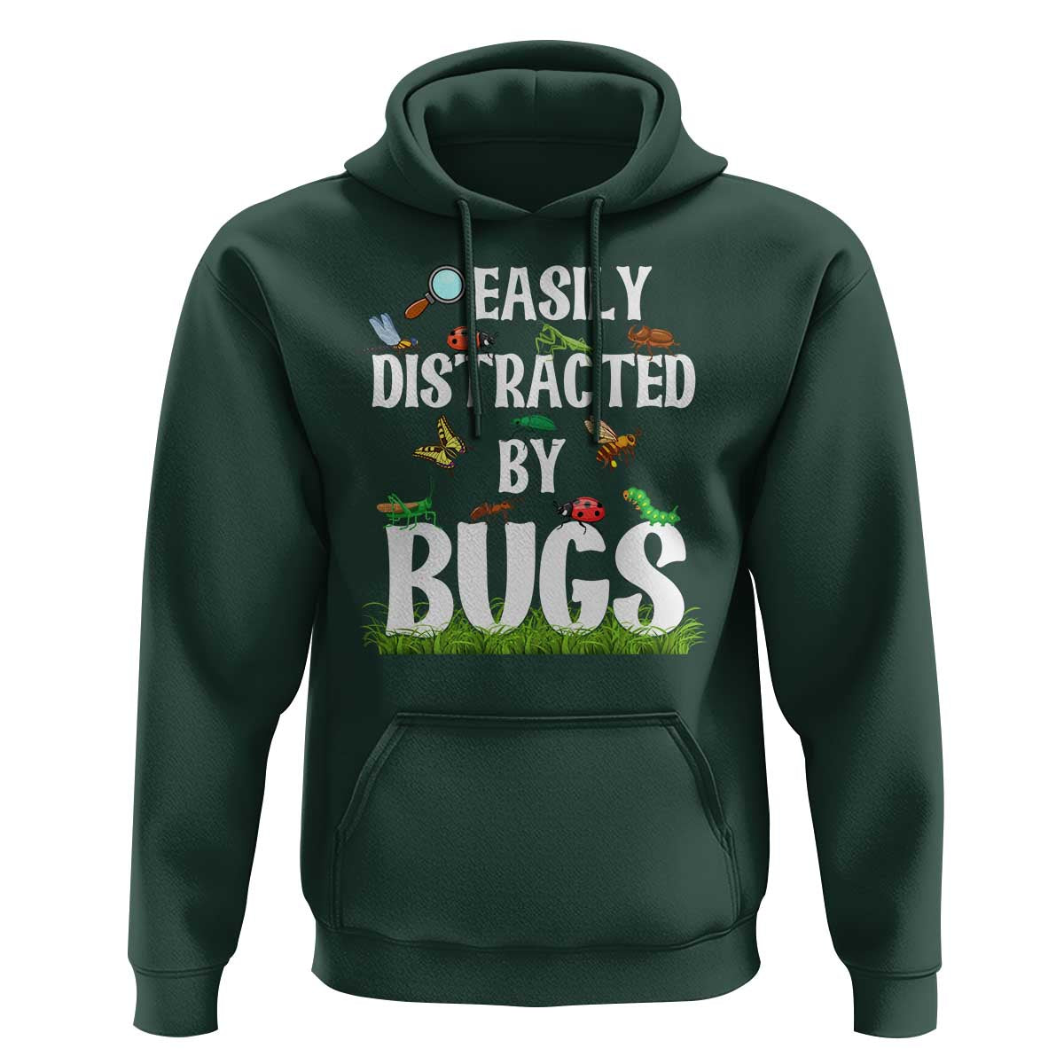 Funny Insects Hoodie Easily Distracted By Bugs Science School - Wonder Print Shop