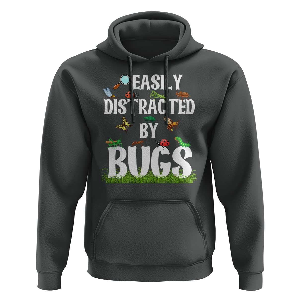 Funny Insects Hoodie Easily Distracted By Bugs Science School - Wonder Print Shop