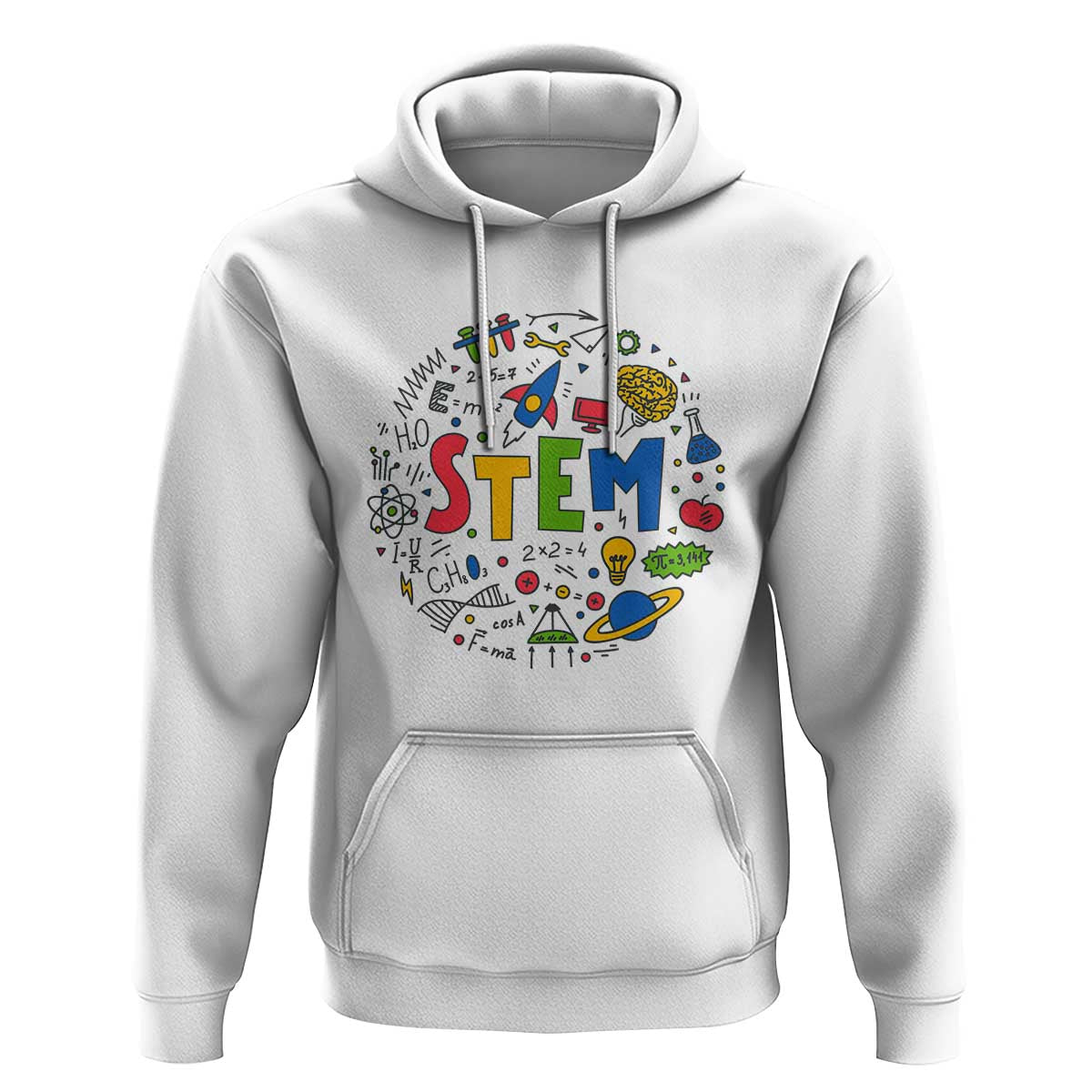 STEM Teacher Hoodie Science Technology Engineering Math School - Wonder Print Shop