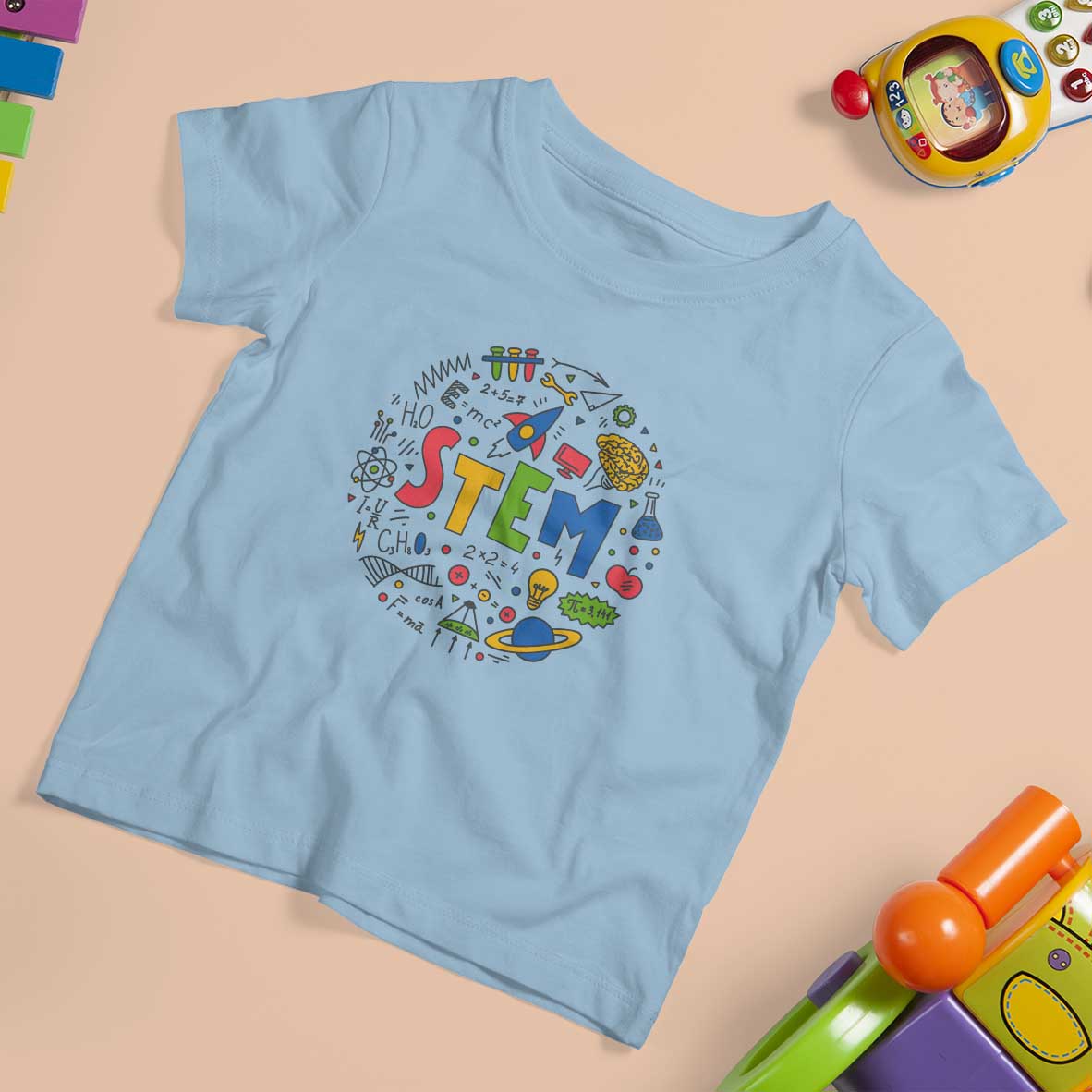 STEM Teacher T Shirt For Kid Science Technology Engineering Math School - Wonder Print Shop