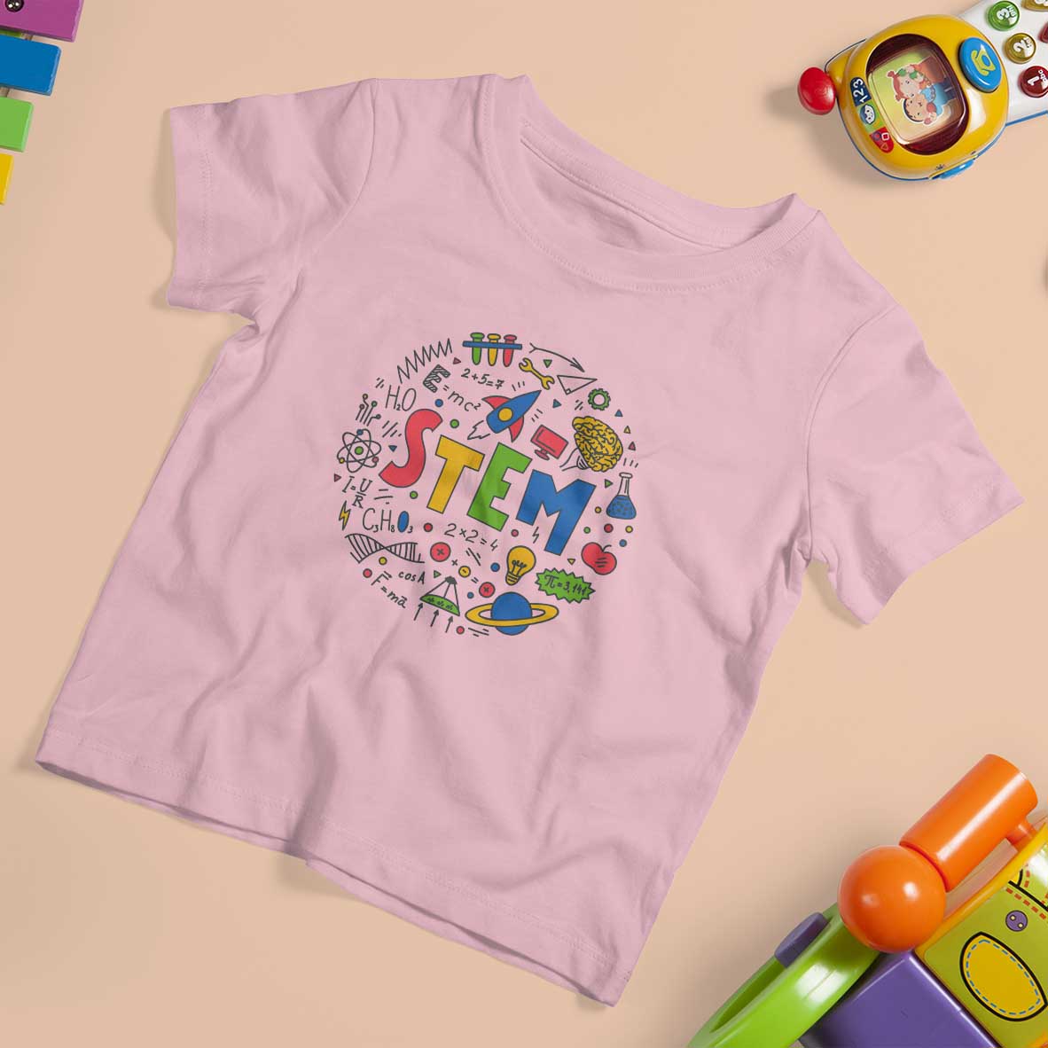 STEM Teacher T Shirt For Kid Science Technology Engineering Math School - Wonder Print Shop