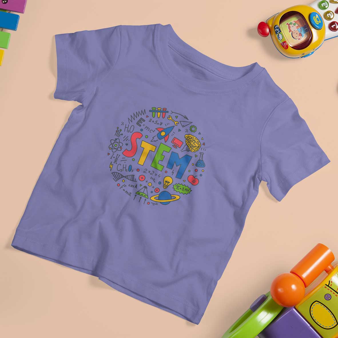STEM Teacher T Shirt For Kid Science Technology Engineering Math School - Wonder Print Shop