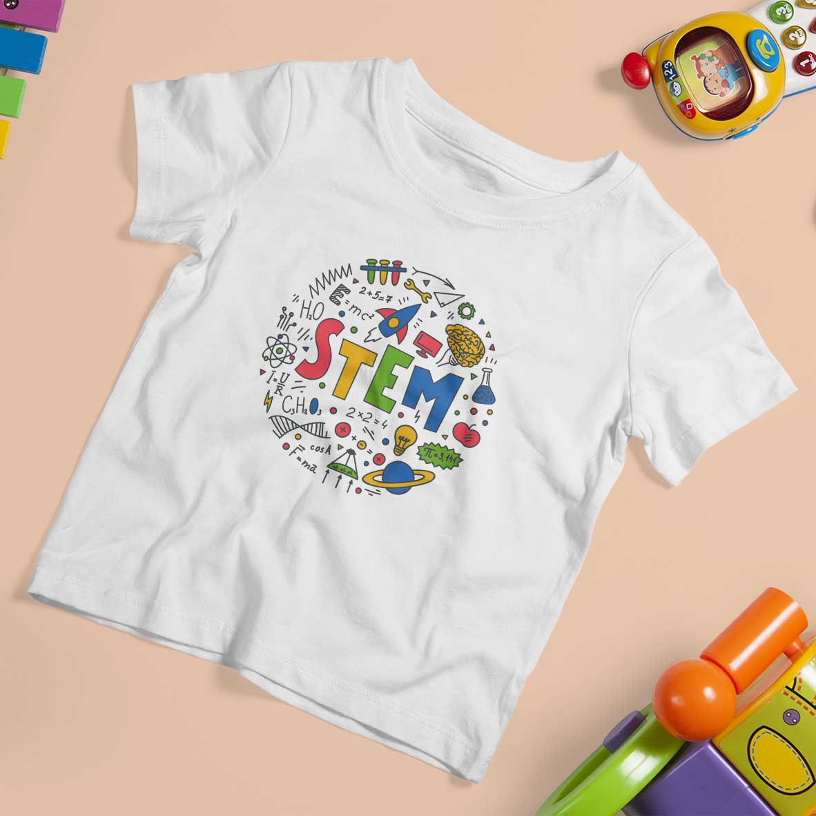 STEM Teacher T Shirt For Kid Science Technology Engineering Math School - Wonder Print Shop
