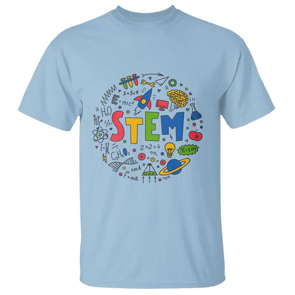 STEM Teacher T Shirt Science Technology Engineering Math School - Wonder Print Shop