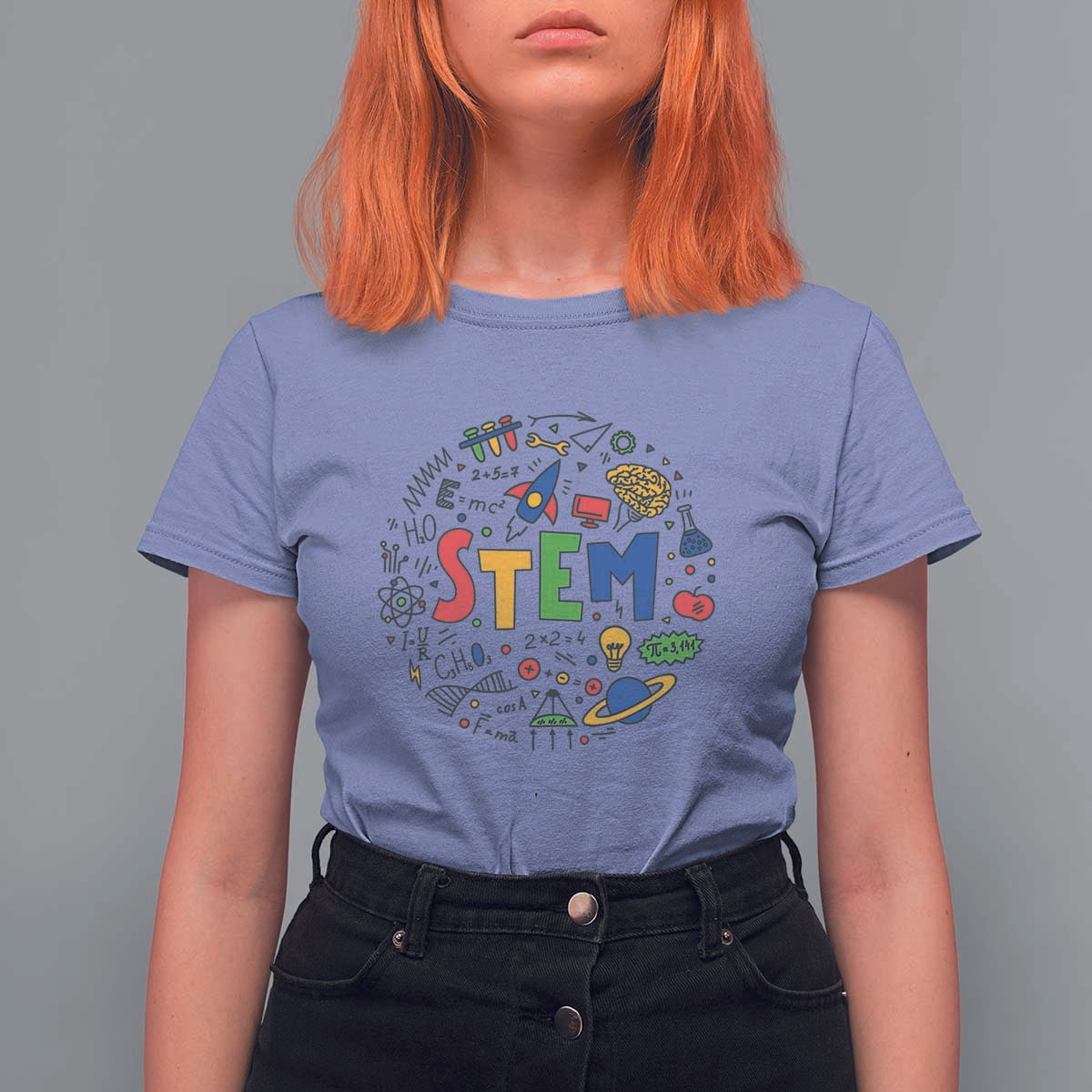 STEM Teacher T Shirt For Women Science Technology Engineering Math School - Wonder Print Shop