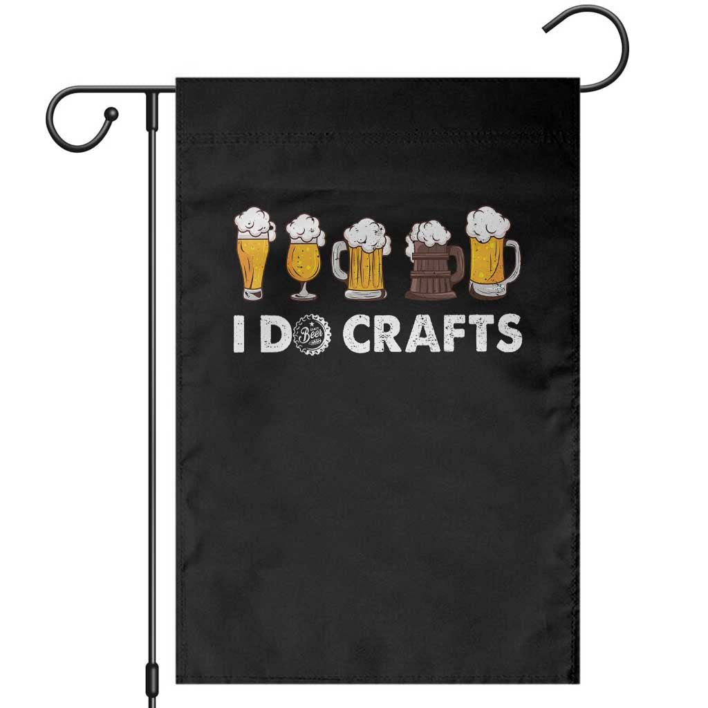 Funny Beer Garden Flag I Do Crafts Vintage Beer Brewing - Wonder Print Shop