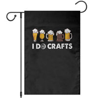 Funny Beer Garden Flag I Do Crafts Vintage Beer Brewing - Wonder Print Shop